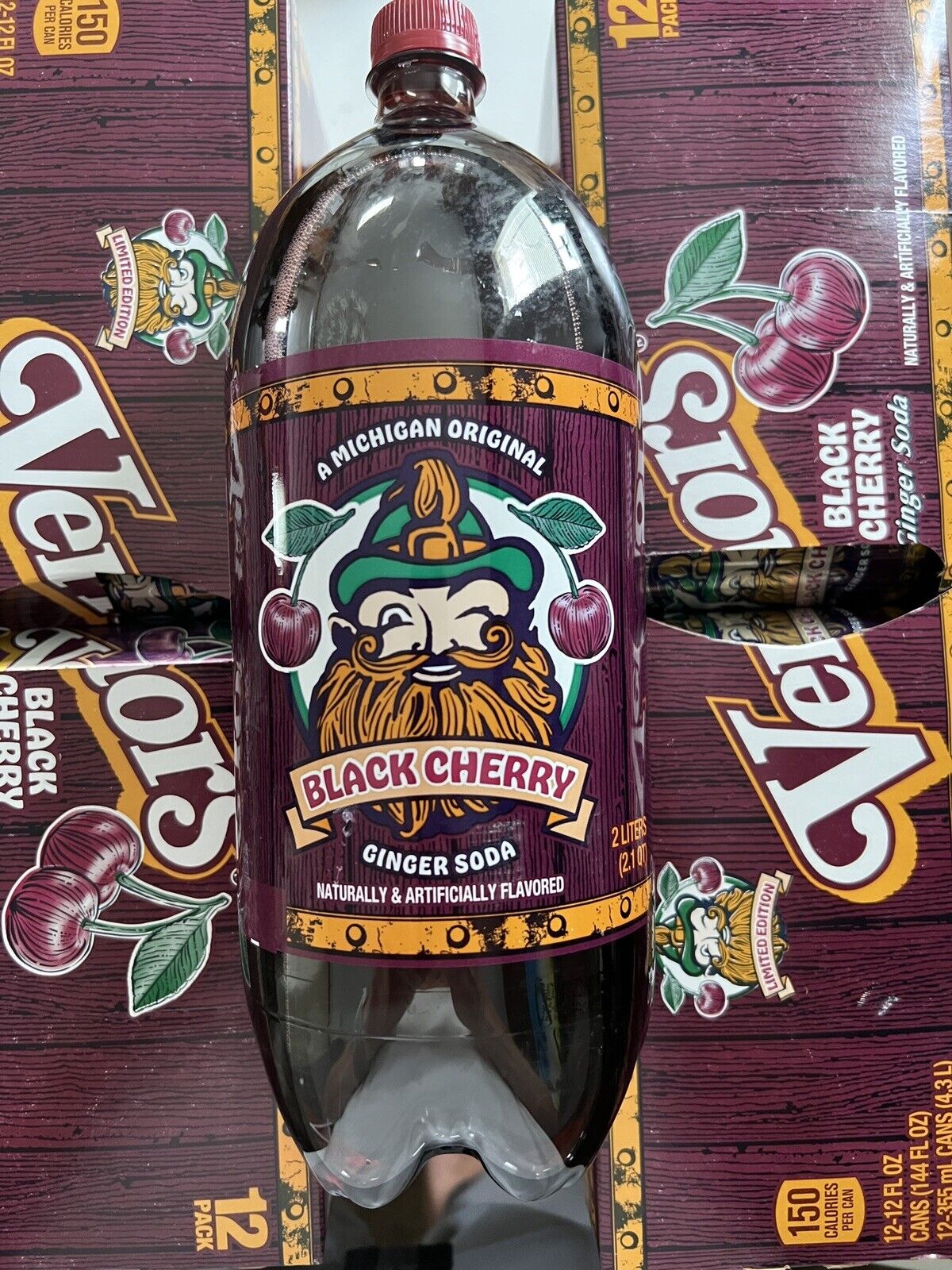 Vernors Black Cherry Ginger Ale 2-liter Limited Release New In-hand Ships Now