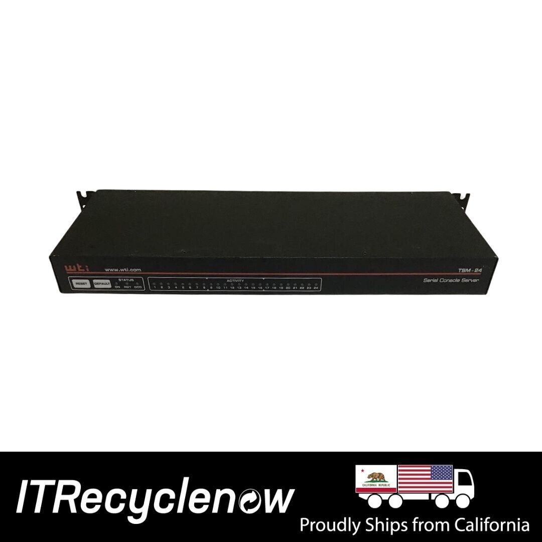 Wti Western Telematic Tsm-24-dps Terminal Device Server 24 Dual Power As-is