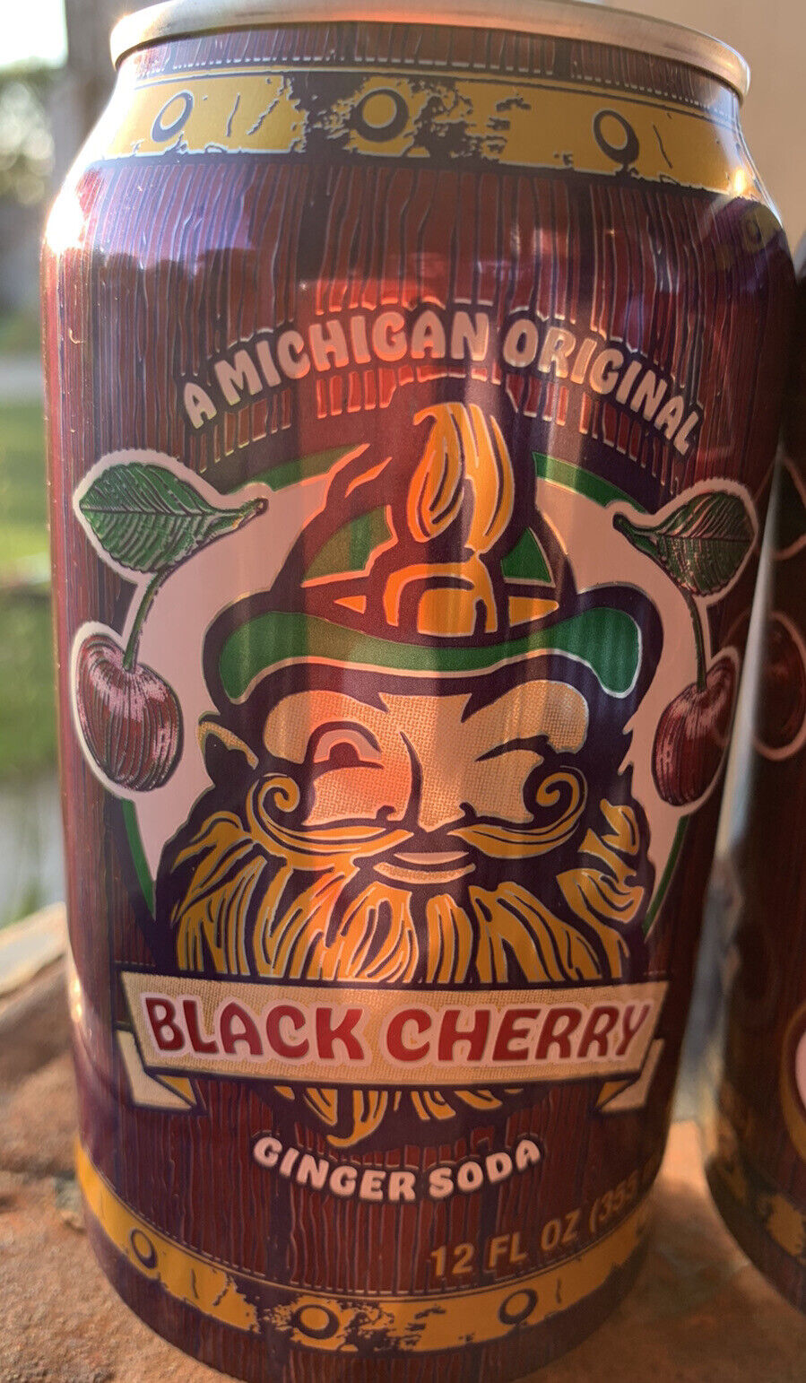 Vernors Black Cherry Ginger Ale Michigan Pop 12 Fl. Oz. 1 Can Soda Rare! Limited