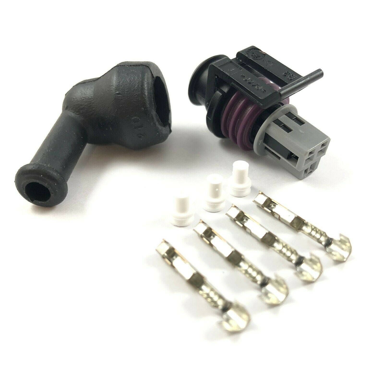 Delphi Gt150 3-pin Pressure Sensor Connector Plug Kit W/ Boot 22-20 Awg